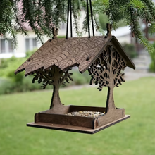 Load image into Gallery viewer, Wooden bird feeder &quot;Oak Tree&quot;