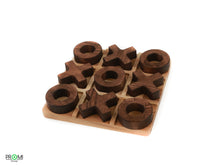 Load image into Gallery viewer, Wooden Tic Tac Toe Game - Wood XO Board Table Game