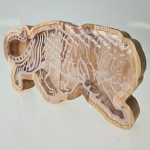Load image into Gallery viewer, Wooden Piggy Bank Tiger (Engraving)