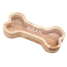 Load image into Gallery viewer, Wooden Piggy Bank Bone (M, Engraving)