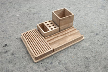Load image into Gallery viewer, Desk Organizer - wooden desk organizer