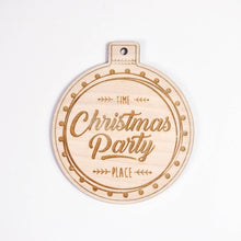 Load image into Gallery viewer, Christmas Invitation card - set of 10 Christmas party invitations