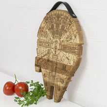 Load image into Gallery viewer, Millennium Falcon Cutting Board - Wood Chopping board