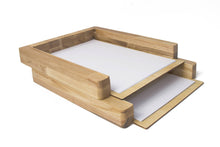 Load image into Gallery viewer, Paper Tray - Set Of 2 Wooden Paper Trays