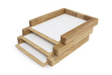 Load image into Gallery viewer, Paper Organizer Tray - 3 Trays Paper Desk Organizer