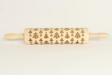 Load image into Gallery viewer, Rolling Pin - wooden rolling pin ( Christmas trees )
