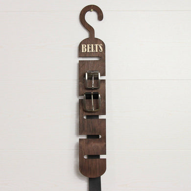 Small wooden gift for men who appreciate neatly organized closets. I am sure every man wears belts, but how to organize them in the best way, make sure belts are all in one place, so you can just pick the one fitting best for today's outfit? The solution is already here in the shape of this belt's hanger.