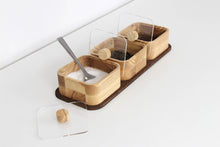 Load image into Gallery viewer, Spice Jars - Wooden spice boxes