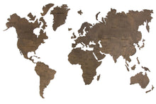 Load image into Gallery viewer, Wooden World Map - Wood Wall World Map Brown