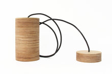 Load image into Gallery viewer, Wood lamps- hanging wood lamps set of 3