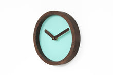 Load image into Gallery viewer, Wooden Clock - Mint Green wood Wall Clock