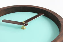 Load image into Gallery viewer, Wooden Clock - Mint Green wood Wall Clock