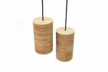 Load image into Gallery viewer, Wood Lamp - 2 hanging Lights