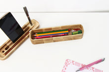 Load image into Gallery viewer, Wooden Desk Organizer - Wooden  Organizer / Box