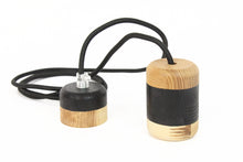 Load image into Gallery viewer, Wood lamp - hanging wood lamp dark