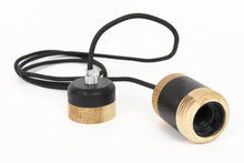 Load image into Gallery viewer, Wood lamp - hanging wood lamp dark