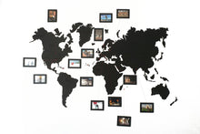 Load image into Gallery viewer, Wooden World Map - Wooden Black Wall