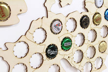 Load image into Gallery viewer, Wall Map Of Europe, Beer Cap Collecting Board