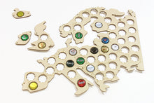 Load image into Gallery viewer, Wall Map Of Europe, Beer Cap Collecting Board