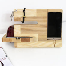 Load image into Gallery viewer, Wooden Docking Station - Desk Organizer, Rack