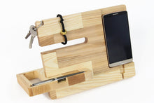 Load image into Gallery viewer, Wooden Docking Station - Desk Organizer, Rack
