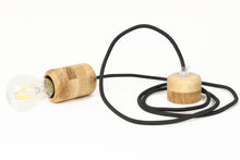 Load image into Gallery viewer, Wood lamp - hanging  lamp natural wood