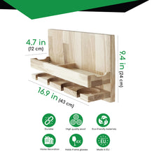 Load image into Gallery viewer, Wine Rack - Wooden Wall Wine Bottle Rack