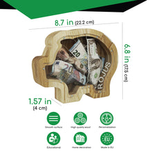 Load image into Gallery viewer, Wooden Piggy Bank Dismantlable (Engraving)