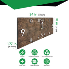 Load image into Gallery viewer, Big Wall Clock, Wood Rectangular Wall Clock