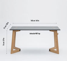 Load image into Gallery viewer, sustainable desk workspace birch anti-scratch laminated top workstation office Karya