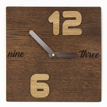 Load image into Gallery viewer, Wooden Clock - Wood Wall Clock