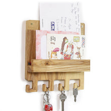Load image into Gallery viewer, wood letter and keys hanger