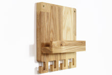 Load image into Gallery viewer, mail holder - wooden mail and keys holder