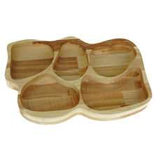 Load image into Gallery viewer, Wooden Food Tray - Wood Snacks Board