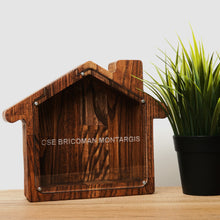Load image into Gallery viewer, Wooden Piggy Bank House (Engraving)