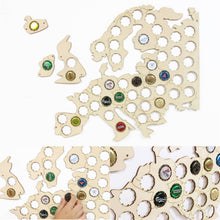 Load image into Gallery viewer, Wall Map Of Europe, Beer Cap Collecting Board