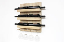 Load image into Gallery viewer, Wine Rack - Wooden Wall Wine Bottle Rack (Light)