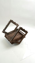 Load image into Gallery viewer, Wooden bird feeder "Modern" with organic glass