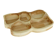 Load image into Gallery viewer, Wooden Food Tray - Wood Snacks Board