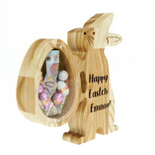 Load image into Gallery viewer, Wooden Piggy Bank Easter Bunny (Engraving)