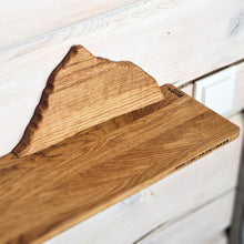 Load image into Gallery viewer, Wooden Shelf with Mountain Design, Functional Storage and Unique Decoration for Modern and Rustic Spaces