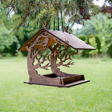 Load image into Gallery viewer, Wooden bird feeder "Sitting Bird"