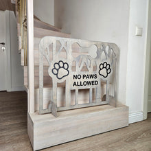 Load image into Gallery viewer, Portable Wooden Dog Stopper Gate for Indoor Use with Customizable Options