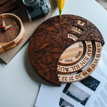 Load image into Gallery viewer, Handmade Wooden Wall Calendar for Gifting, Engraved Round Calendar for Home and Office Decor