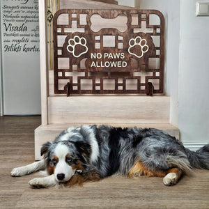Custom Wooden Dog Gate, Easy-to-Move, Freestanding Barrier for Doorways, Stairways and Hallways