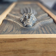 Load image into Gallery viewer, Rustic 3D Wood Crocodile Wall Art, Wooden Animal Sculpture, Unique Wooden Wall Hanging Gift