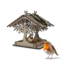Load image into Gallery viewer, Durable Wooden Bird Feeder for Attracting Wild Birds, Birdwatching, and Garden Decor