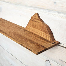 Load image into Gallery viewer, Wooden Shelf with Mountain Design, Functional Storage and Unique Decoration for Modern and Rustic Spaces