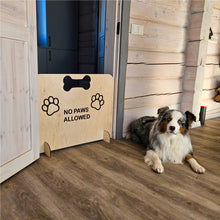 Load image into Gallery viewer, Handcrafted Wood Pet Blocker for Room Entrances &amp; Open Areas, No-Drill Dog Barrier Gate for Quick Setup in Any Home
