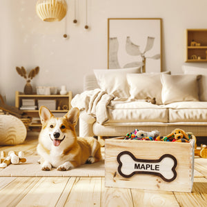 Dog Toy Storage Box, Gift for Dog Lovers